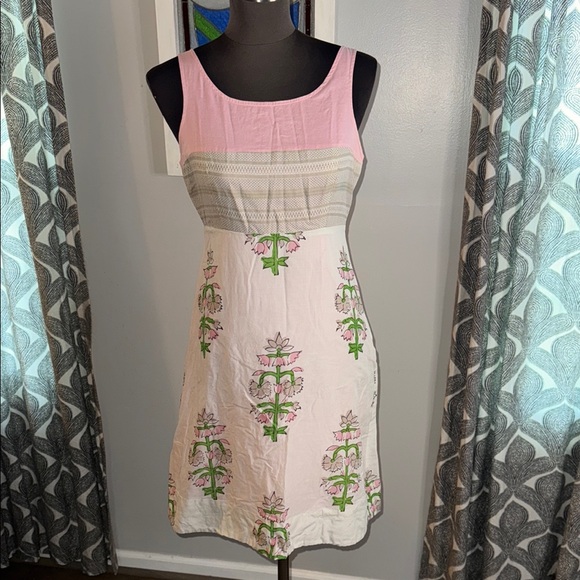 Moulinette Soeurs Anthropologie 100% Cotton Dress Size 4 - Picture 2 of 10